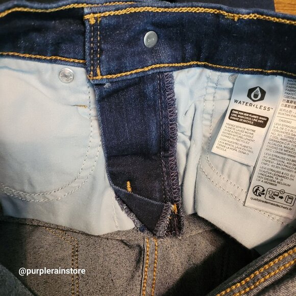 Levi's Jeans 27 Shaping 312 Slim Mid Rise Tummy Control Dark Wash Stretch Denim - Picture 4 of 13